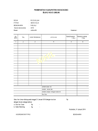 Format buku kas umum desa. Buku Kas Umum Pokdarwis Gedangan