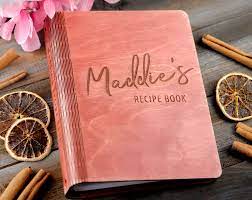 Recipe Book With Dividers Custom Blank Recipe Journal Personalized Organizer For Recipes Etsy Personalized Gifts Personalized Journal Recipe Book