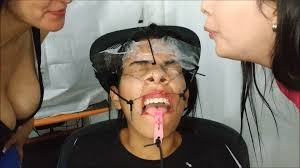 Crazy Bondage Spitting By Two Lesbos | GagTheGirl