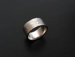 Heavy Hammered Wide Ring In Sterling Silver Wedding Band Cigar Ring Mens Ring By Houseonhudson Rings For Men Sterling Silver Wedding Band Cigar Rings