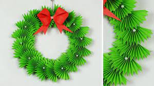 Maybe you would like to learn more about one of these? Paper Christmas Wreath How To Make Christmas Wreath Christmas Decorations Ideas Youtube