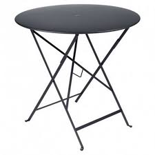 Découvrez notre sélection de tables de jardin sur castorama. Table De Jardin En Metal Bistro Carbone Pliante O77 Cm Fermob Castorama