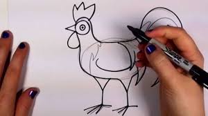 Nehmen sie sich zeit für ein englisches buch und genießen sie das lesevergnügen! How To Draw A Chicken Cartoon Draw A Rooster Step By Step Easy And Cute Cc Youtube