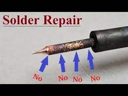 Repair Soldering Iron Solder Not Sticking To The Tip How To Clean And Re Tin Youtube Repair Led Emergency Lights Soldering Iron