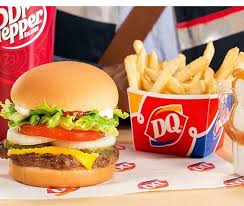 Dairy Queen Burger Fries Dr Pepper In 2020 Dairy Queen Burger Stuffed Peppers