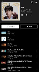 Bts idols not only enjoy making music, . All For Jin Ost On Twitter Don T Forget To Like Add To Your Library Jin S Playlists Spotify Https T Co Lej6eaiewo Youtube Https T Co Pfjn8lsbjj