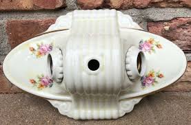 Beautiful Antique 1930 40 S Porcelain Double Light Socket Flush Mount Ceiling Light Fixtures Flush Mount Flush Mount Ceiling Light Fixtures Brass Ceiling Light