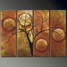 They may symbolize the tree of life, growth, family tree or nature. Modern Tree Art