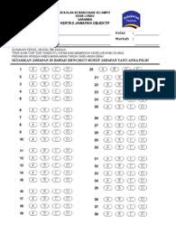 Kurang arif tentang subjek lain, namun bagi subjek bahasa melayu, soalan objektifnya berjumlah 20 soalan, lebih sedikit bilangan, berbanding format sebelumnya. Dokumen Tips Kertas Jawapan Objektif 40 Soalan Doc