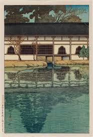 hasui kawase part of the byodo in temple at uji 1921 川瀬 巴 水 日本の景色 旅