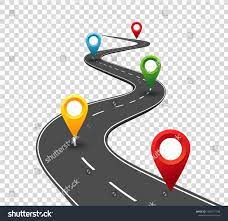 Road Infographics Winding Road To Success With Pin Pointers Business Journey Way Progress Vector Concept Road Success Pin R Infographic Winding Road Roadmap