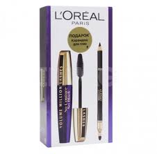 Loreal карандаш для контура глаз Color Riche Le Khol 101 Nabor Podarochnyj Loreal Tush Dlya Resnic Volume Millions Lashes So Couture Ekstra Karandash Dlya Glaz