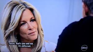 Carly: Britt westbourne, she's dead, Jason: So was i!!, Yep jason nailed  it. Nobody's ever dead in the soap opera world