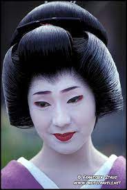 Photograph Of Portrait Of A Geisha In The Gion Quarter Of Kyoto Japan Photos Geisha Hair Chinese Hairstyle Crazy Hair