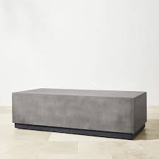 Place a patio coffee table at the bend of your outdoor sectional couch and scatter a few coordinating patio end tables near the. Lucca Concrete Outdoor Rectangle Coffee Table Patio Furniture Williams Sonoma