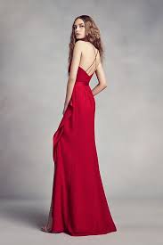 Charmeuse And Chiffon Bridesmaid Dress With Ruffle