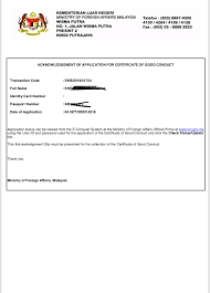 2 recent coloured photographs of applicants, size 3.5 cm x 5.0 cm. Mayheart How To Request Malaysia Police Clearance Certificate Of Good Conduct