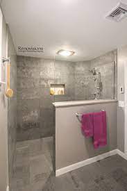 The modern hardware, sink, and vanity encourage a contemporary feel, as does the color scheme. Roll In Shower Bathroom Floor Plans Basement Bathroom Remodeling Bathrooms Remodel