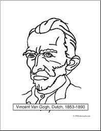 Explore 623989 free printable coloring pages for your you can use our amazing online tool to color and edit the following vincent van gogh coloring pages. Clip Art Artists Vincent Van Gogh Coloring Page I Abcteach Com Abcteach