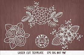 Download Svg Set Of Flowers For Cricut Silhouette Cameo Paper Cut 521679 Cut Files Design Bundles