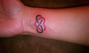 Impressive black music notes heart tattoo on wrist. 46 Heart Infinity Symbol Tattoos