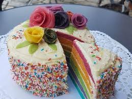 Regenbogentorte Rainbow Cake Von Evas Backparty Chefkoch Rezept Regenbogentorte Backparty Kuchen Ideen
