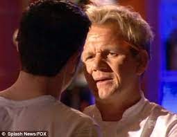 Ramsay sends contestants out of the kitchen after a rocky first dinner service. Gordon Ramsay Finally Meets His Match As Ex Marine Challenges Him To A Fight Daily Mail Online