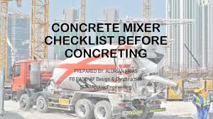 Before starting of concrete casting the below items in the concrete placement checklist should be checked to be in place and should be ticked one by one: Af Design And Construction Home Facebook