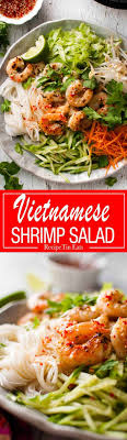 Vietnamese Noodle Salad With Shrimp Prawn Recipe Recipes Shrimp Salad Vietnamese Noodle Salad