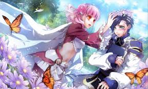 Pink Haired Girl Anime And Blue Haired Anime Characters Hd Wallpaper Wallpaper Flare