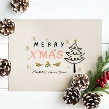 Download Premium Psd Of Merry X Mas And Happy New Year Card Mockup Merry Christmas Card Greetings Happy New Year Cards Free Christmas Greeting Cards