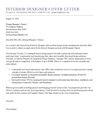 Choosing a graphic designer is key to representing your brand to the rest of the world. Interior Design Cover Letter Example For Download
