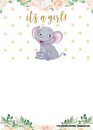 For the party, i created these free baby bingo cards which are too adorable for words!well i think so anyways. Free Printable Elephant Baby Shower Invitations Templates Elephant Baby Shower Invitations Baby Shower Invitation Templates Printable Baby Shower Invitations