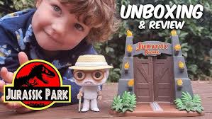 John Hammond & Jurassic Park Gates Funko Pop Vinyl Dinosaur Toy Unboxing  Review