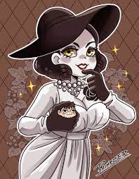 Lady Dimitrescu Lady Dimitrescu In 2021 Resident Evil Girl Resident Evil Fanart Resident Evil Game