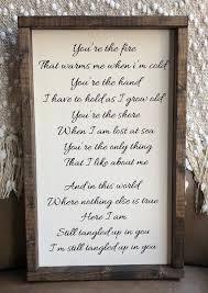 Tangled Up Song Lyrics Sign Romantic Sign Wedding Gift Etsy Inspirational Song Lyrics Song Lyric Signs Inspirational Songs