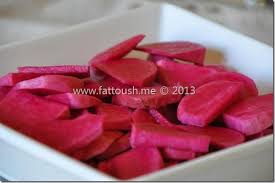 وصفة مخلل اللفت كبيس اللفت فت وش food recipes middle eastern recipes