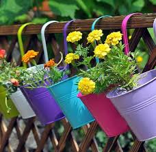 Why decor metal sunflower garden stake large. Large 3 Pcs Iron Hanging Flower Pots Balcony Garden Plant Planter Wall Hanging Metal Bucket Flower Holders China Iron Hanging Flower Pots Price Made In China Com