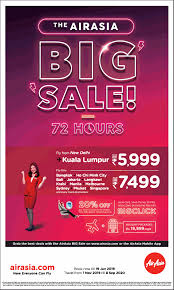 Airasia big sale is here again with 6 million promotional seats for your domestic and international travels between 27 april 2020 and 1 · if you are a big member, you can get discounts on airfare for promos such as this ongoing air asia big sale for 2020 to 2021!! Air Asia Big Sale 72 Hours Kuala Lumpur Rs 5999 Ad Advert Gallery