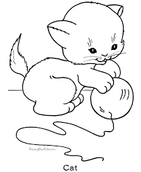 With over 20 coloring pages devoted to these furry balls of joy your children will have many fun hours with these attractive kitten pictures. Free Printable Kitten Coloring Pages 002