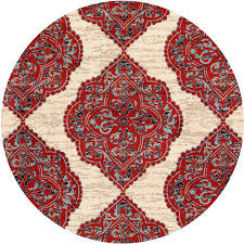 Shop for flatweave ikat rug online at target. Hanoverhanover Moroccan Inspired Moroccan Inspired Red Tan Ikat Design Round Indoor Outdoor Abstract Tropical Area Rug Hanrg79rdik Red Dailymail