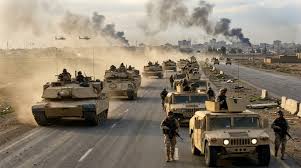 On March 20, 2003, Operation Iraqi Freedom began, as troops from the U.S.,  United Kingdom, Australia, and Poland invaded Iraq. Twenty-two days after  the first day of the invasion, the capital city