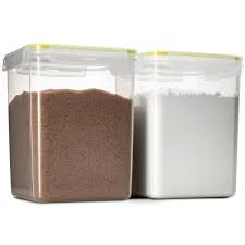 If you only use it occasionally, you will want. Komax Biokips Tall Large Square Food Storage Sugar Flour Chip Container 175oz Set Of 2 Airtight Leakproof With Locking Lids Bpa Free Plastic Microwave Freezer And Dishwasher Safe Walmart Com Walmart Com