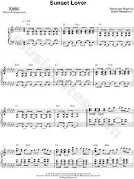 Kimbo Sunset Lover Sheet Music Piano Solo In Eb Minor Download Print Sku Mn0181606
