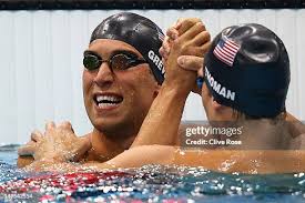 Matt Grevers of the United States and Nick Thoman of the United State...  News Photo