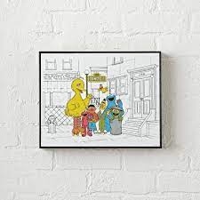 Jim henson sesame street muppets muppets sesame street kids entertainment childhood the muppet show cartoon tv my childhood memories. Pin By Rachel Hollander Fine On Nursery Art Wall Kids Street Wall Art Wall Art