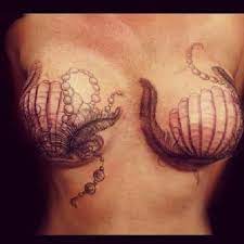Mermaid Tattoos A Very Unique Approach For A Mastectomy Tattoo Idea P Ink Org Via Tajialarae At Webstag Mastectomy Tattoo Mermaid Tattoos Cancer Tattoos