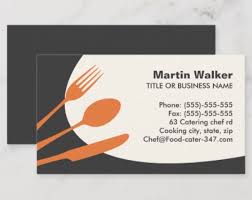 Designed with a modern theme. Gray Orange Modern Catering Or Chef Business Card Zazzle Com Modern Business Cards Catering Business