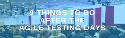 The conference provides a fun platform to connect & network in the agile community. Agiletd Blog 9 Things To Do After The Agiletd Conference