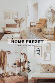 5 Home Lightroom Presets For Mobile And Desktop Indoor Bohemian Instagram Blogger Minimal Neutral Warm Vsco Interior Influencer In 2021 New Home Essentials Home Decor Online Home Decor Shops